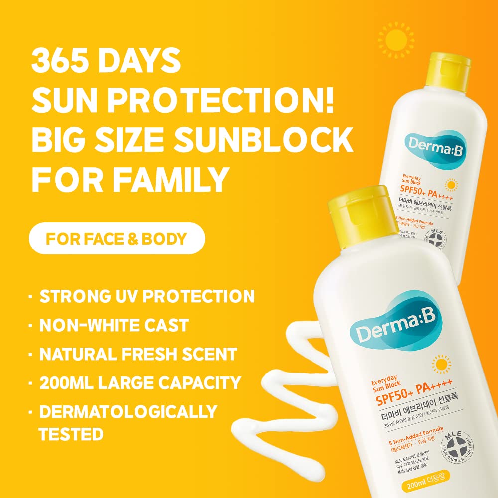 Derma: B Everyday Sun Block [200ml]